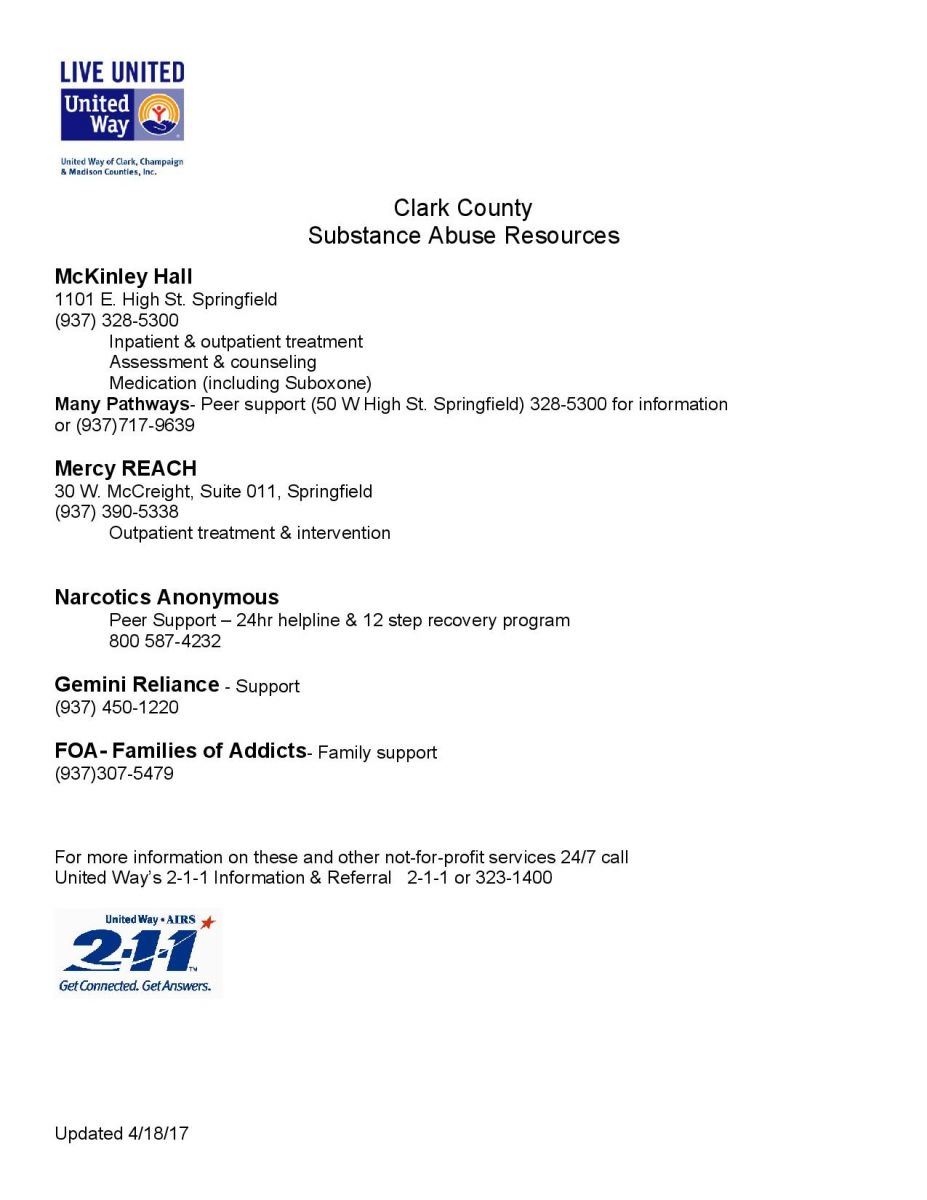Clark County Substance Abuse Resources 